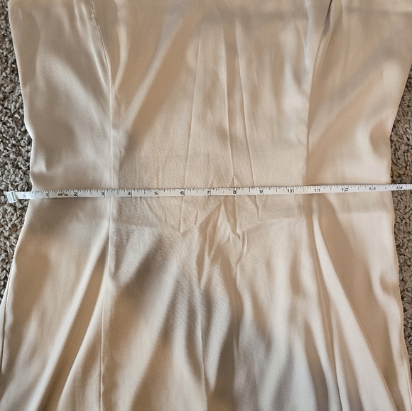 Aritzia Sunday Best Satin Cream Mini Dress Size 8 - Picture 8 of 12